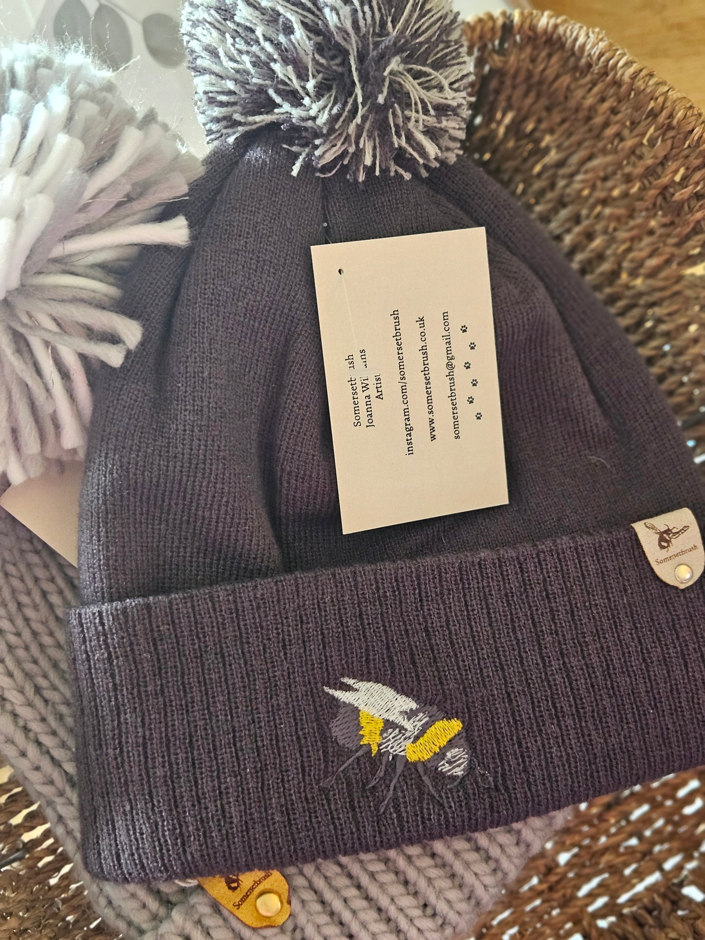 Embroidered Bee Hat