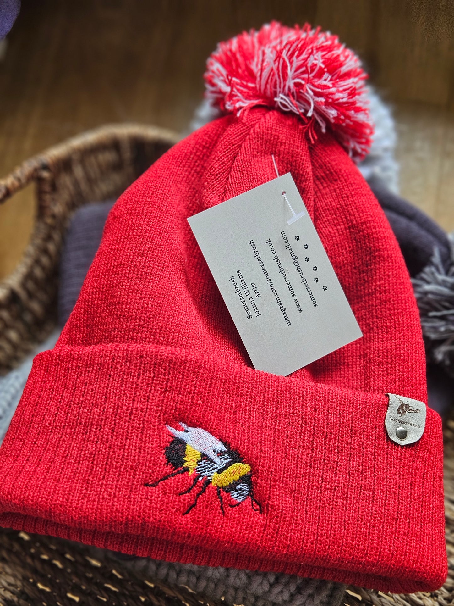 Embroidered Bee Hat