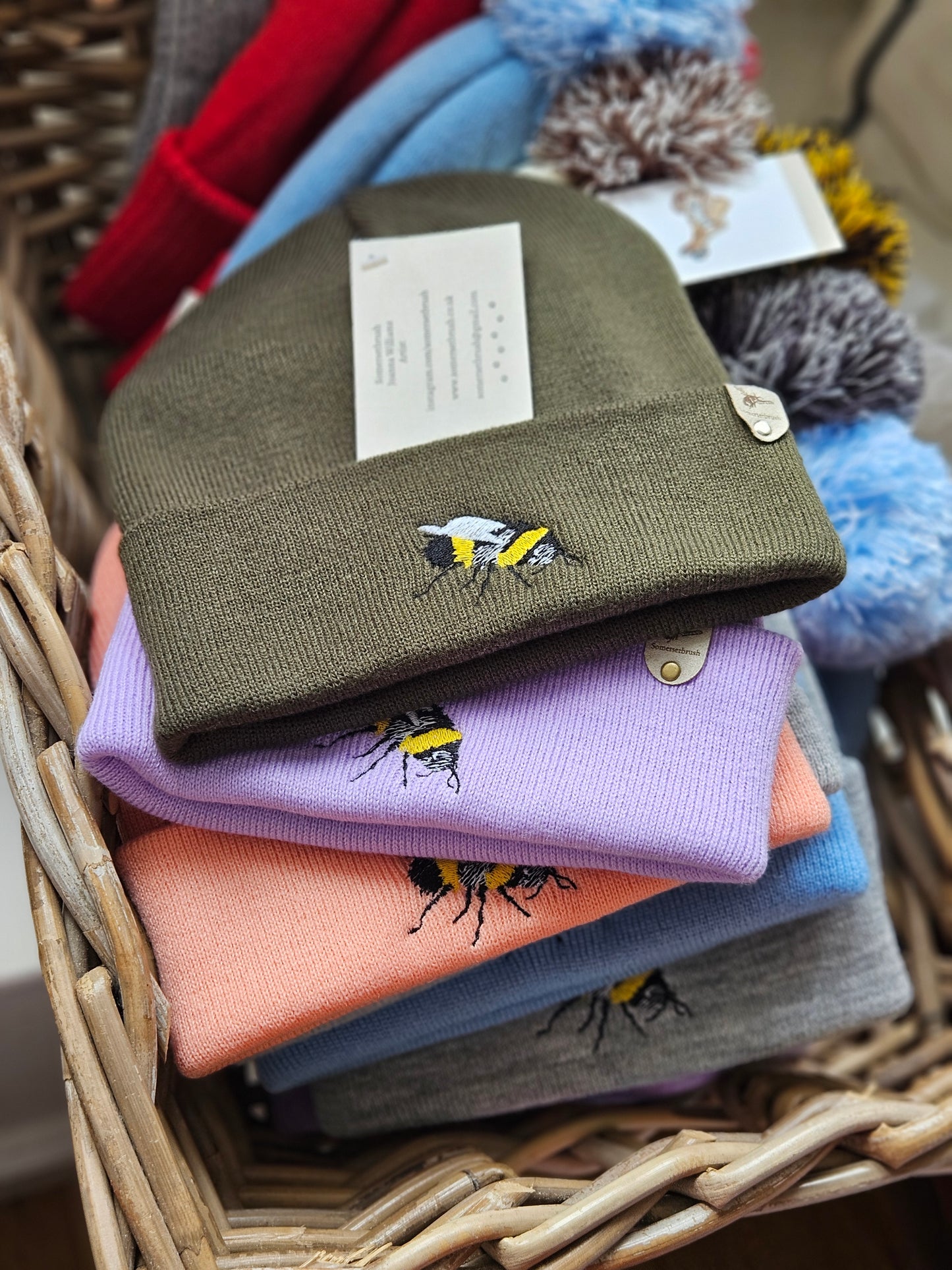 Embroidered Bee Hat