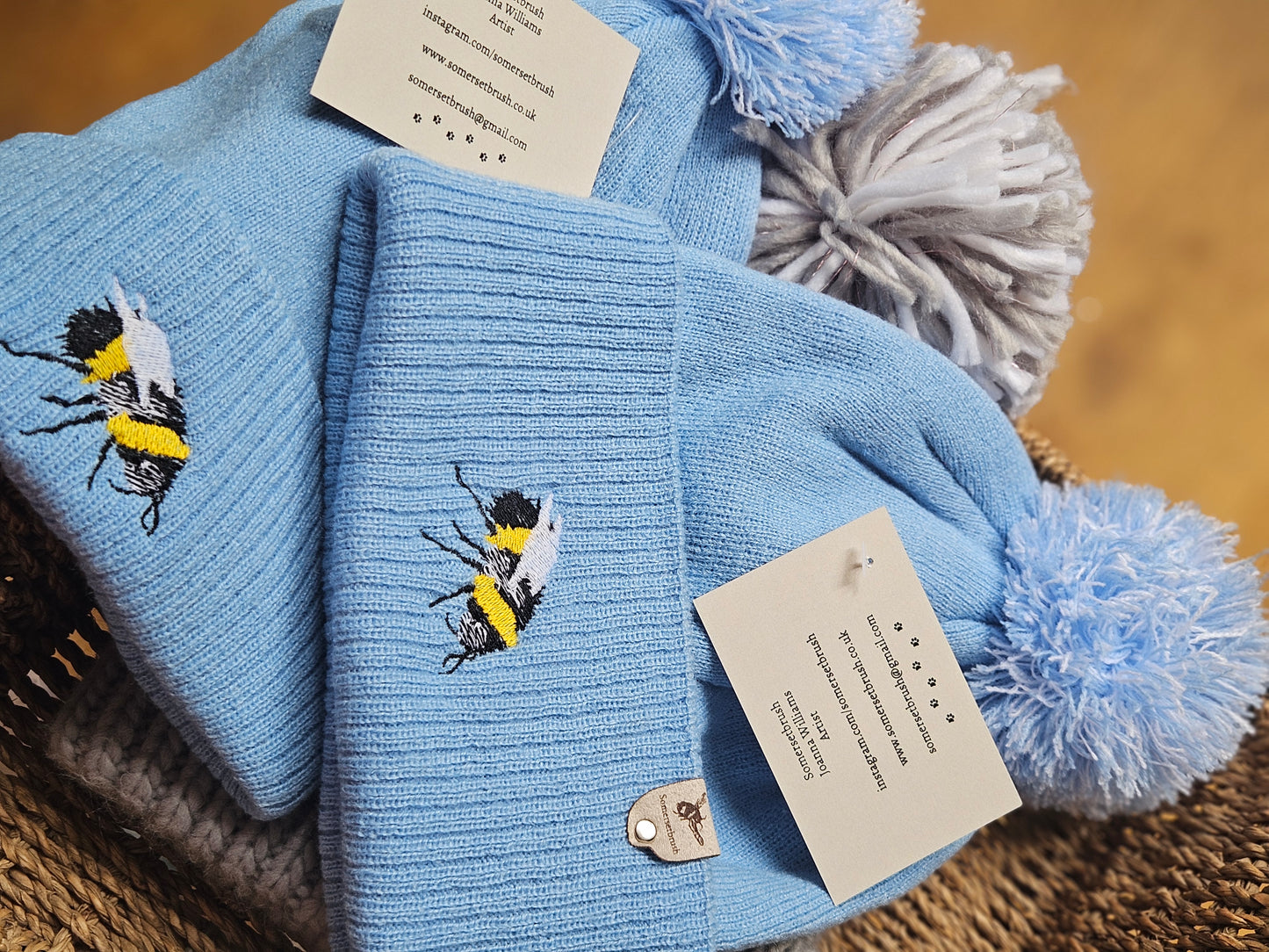 Embroidered Bee Hat