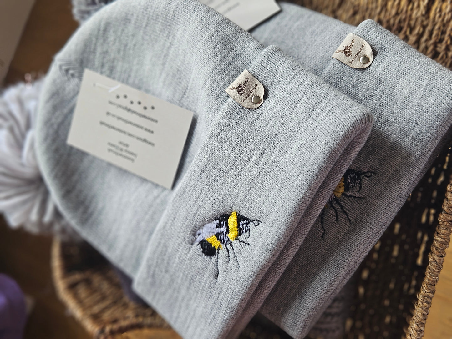 Embroidered Bee Hat