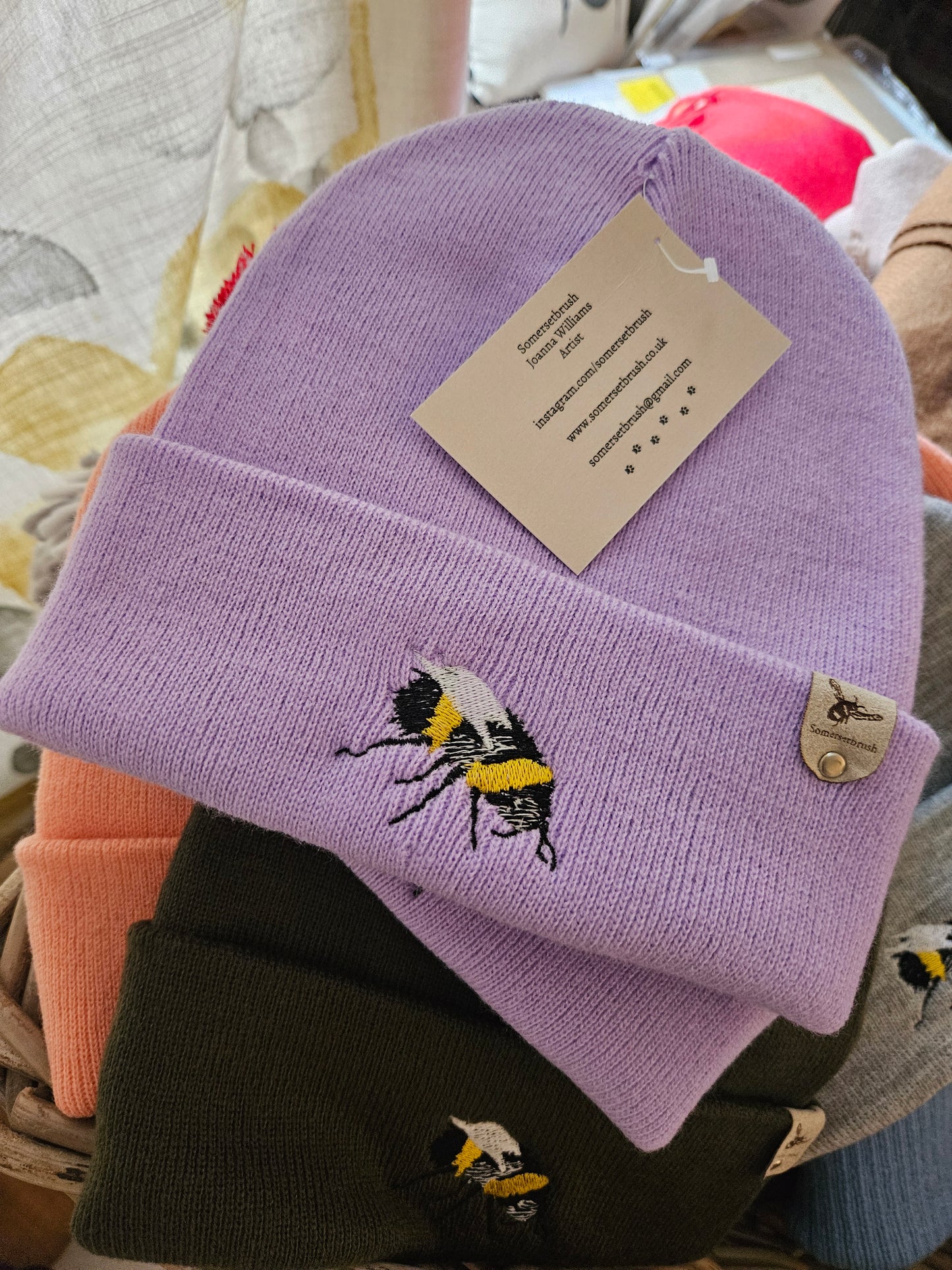 Embroidered Bee Hat