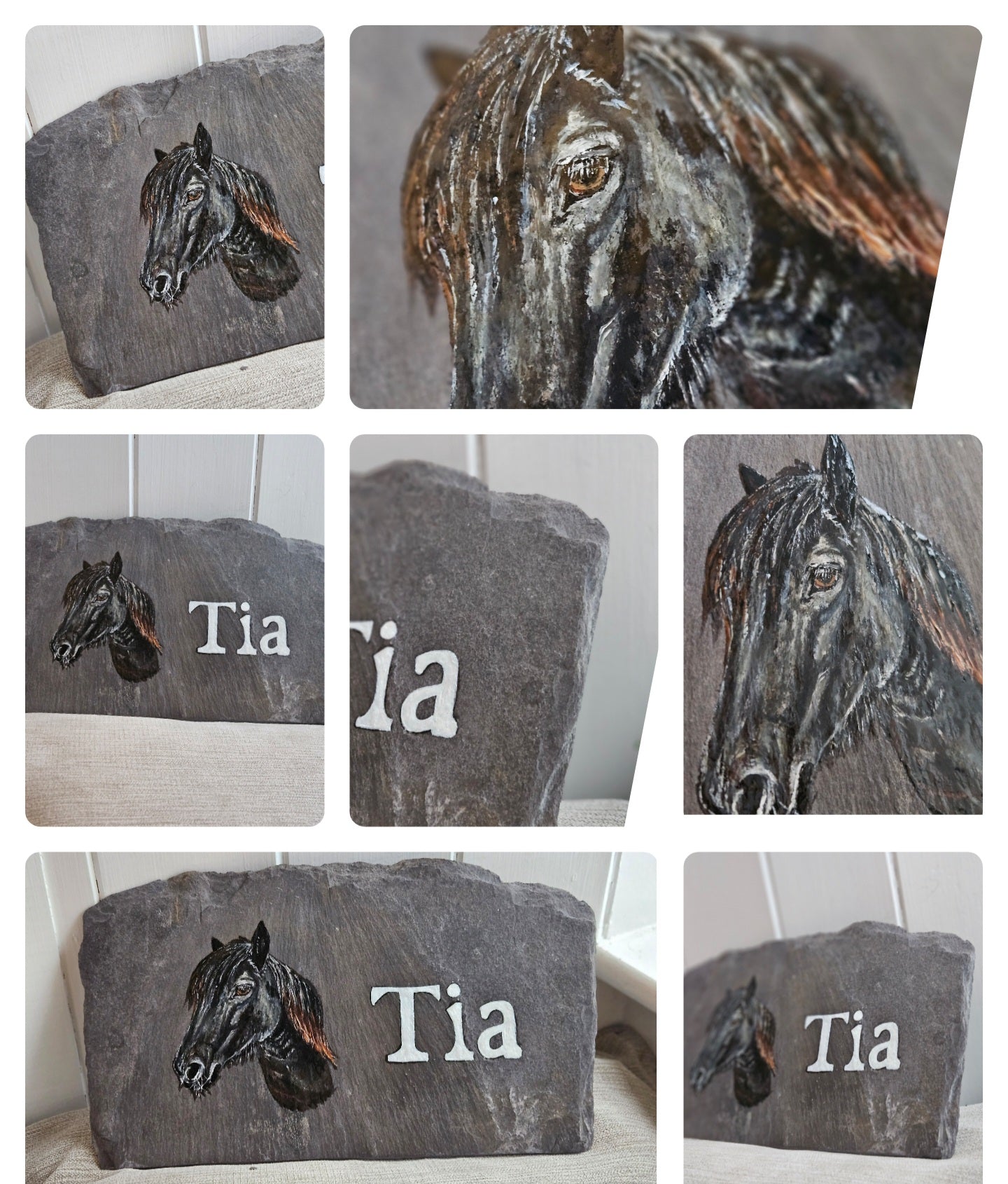 Horse Slate Plaque