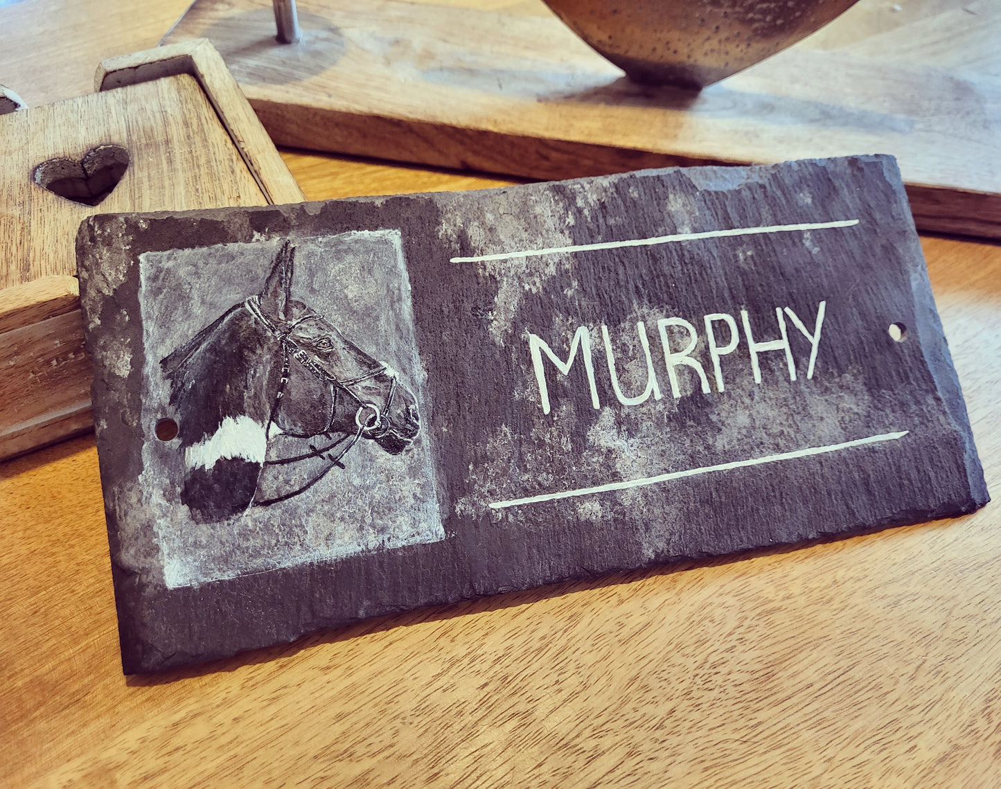 Horse Slate Plaque