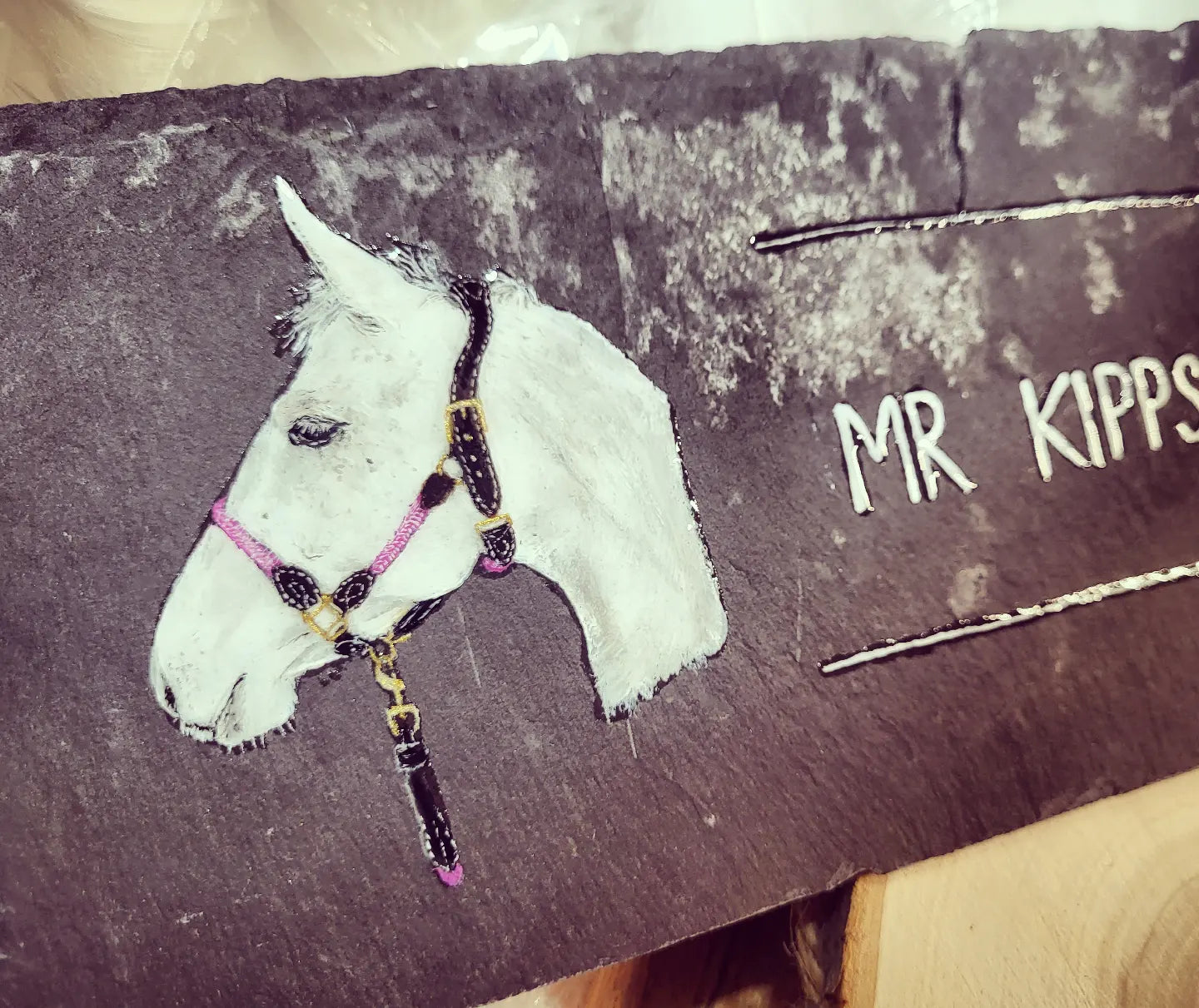 Horse Slate Plaque