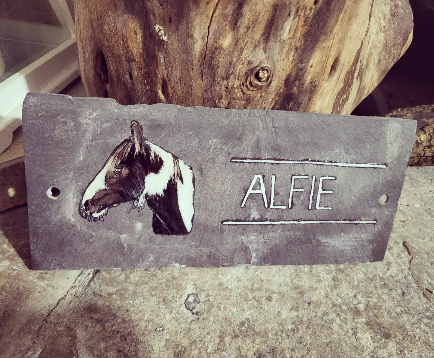 Horse Slate Plaque
