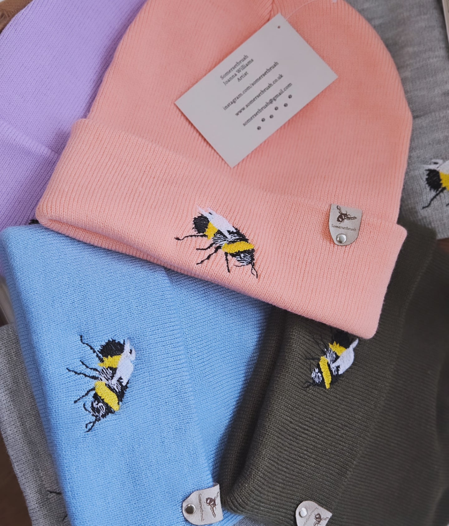 Embroidered Bee Hat