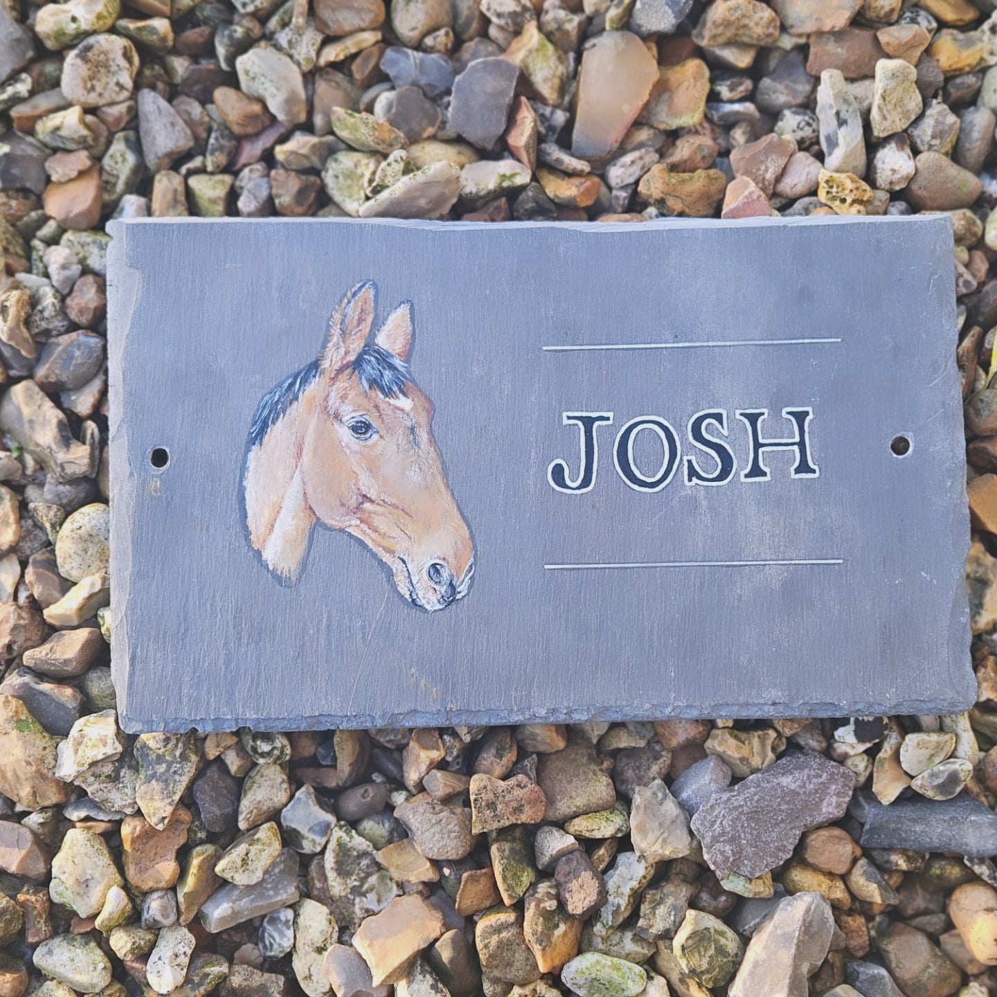 Horse Slate Plaque